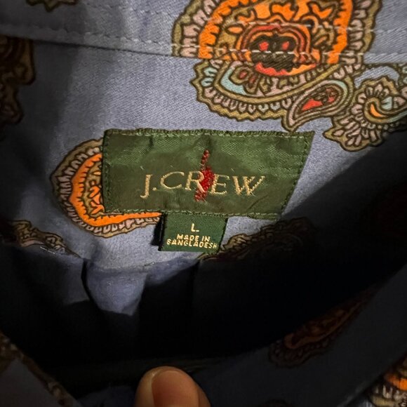 J Crew Western Paisley Shirt - Blue - Picture 2 of 4